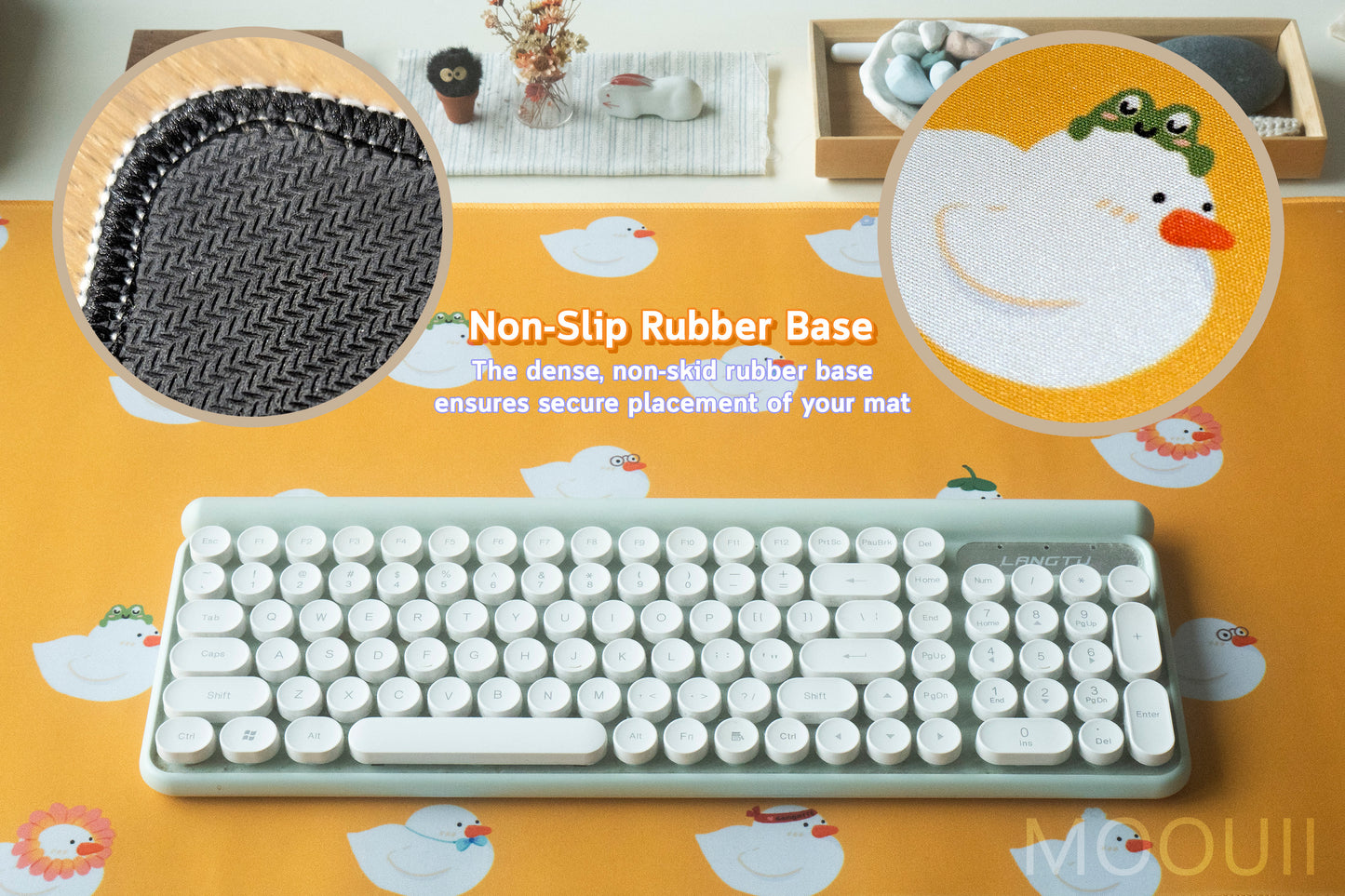 Sakura Bear Pattern Desk Pad