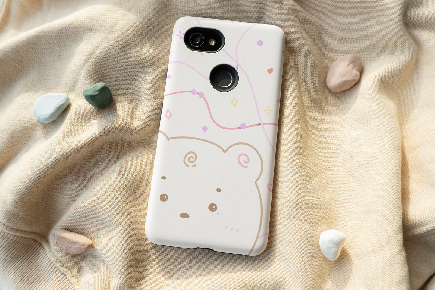 Bear Line Art Phone Case