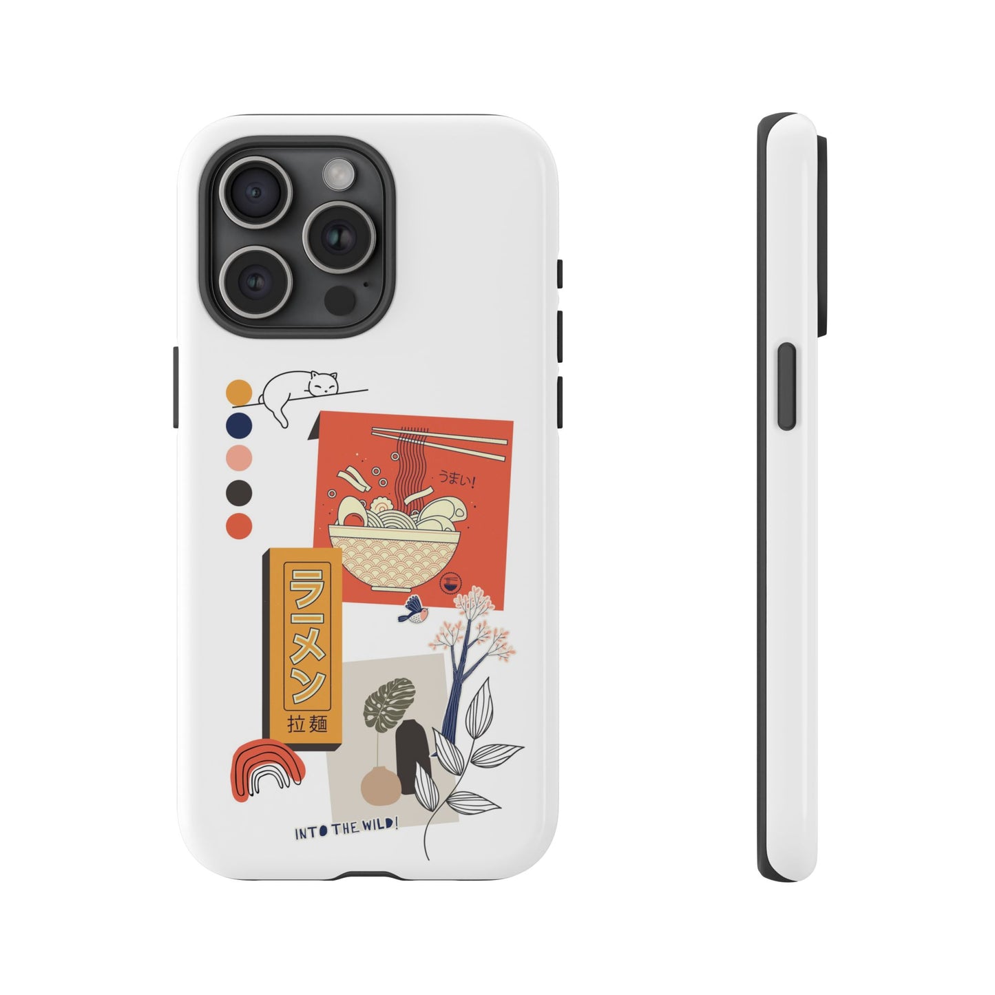 Japanese Art Collage Red Phone Case