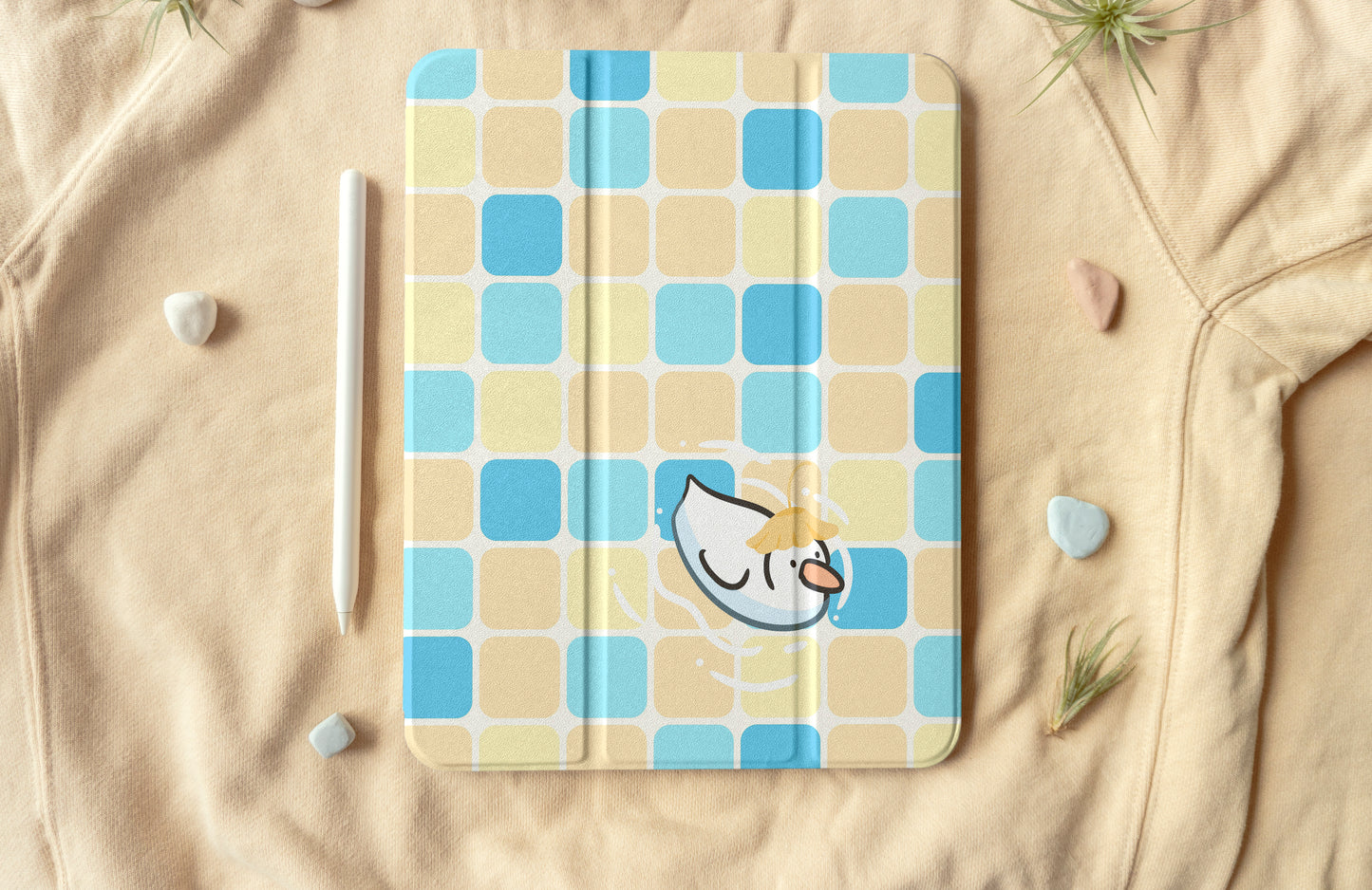 Duck In Swimming Pool iPad Case