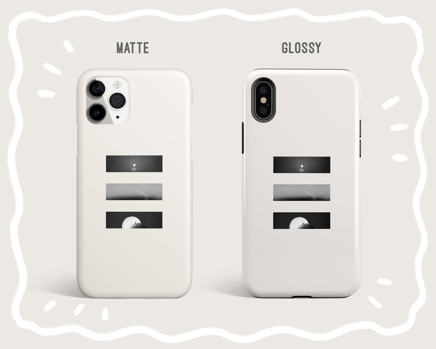 BW Surreal Art Phone Case