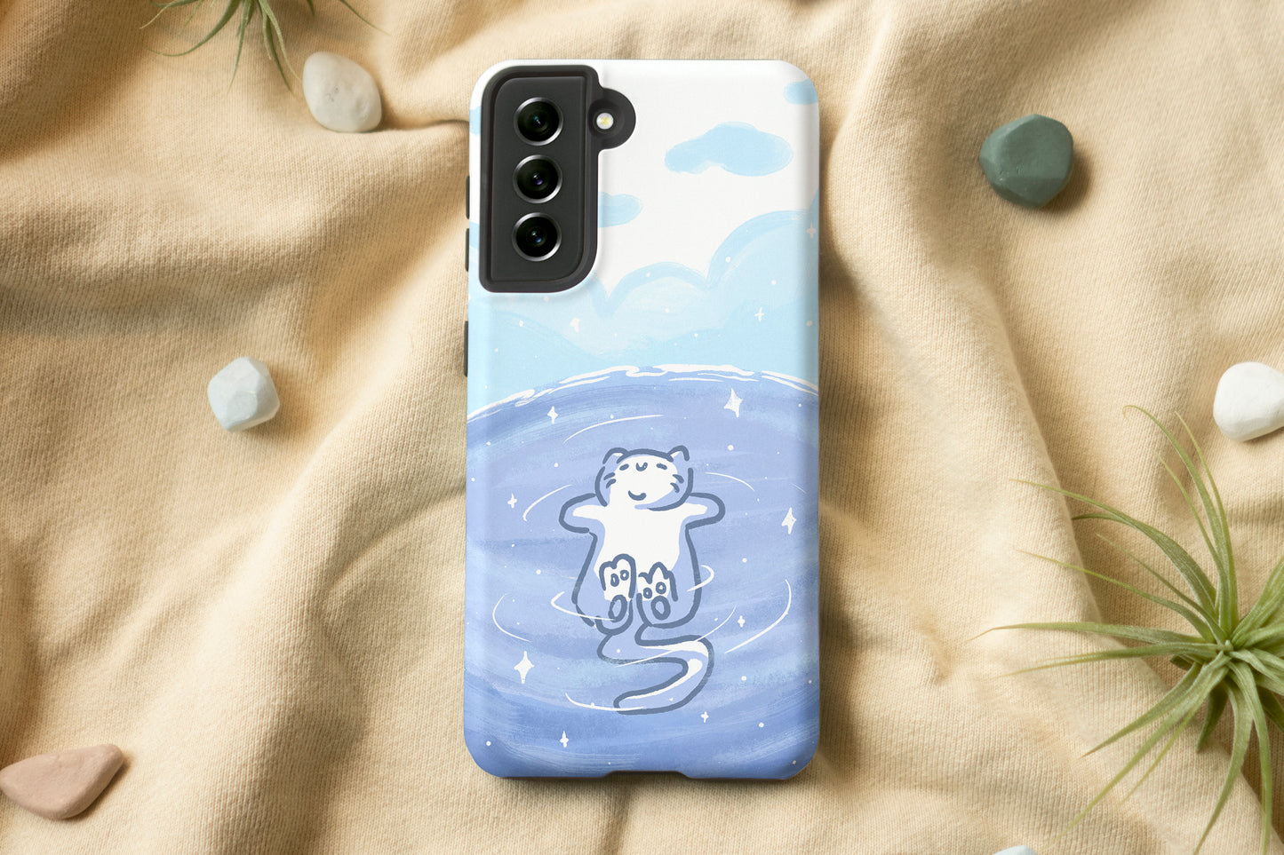 Cat Bathing Moment Phone Case