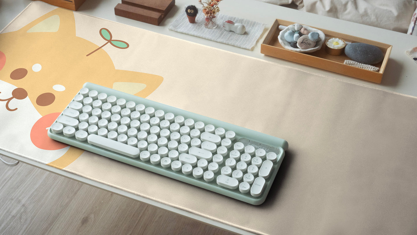 Smiley Shiba Desk Pad