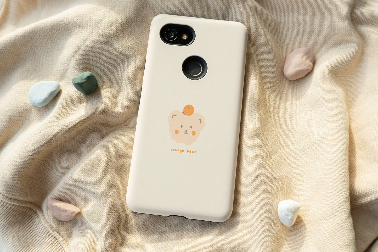 Orange Bear Phone Case