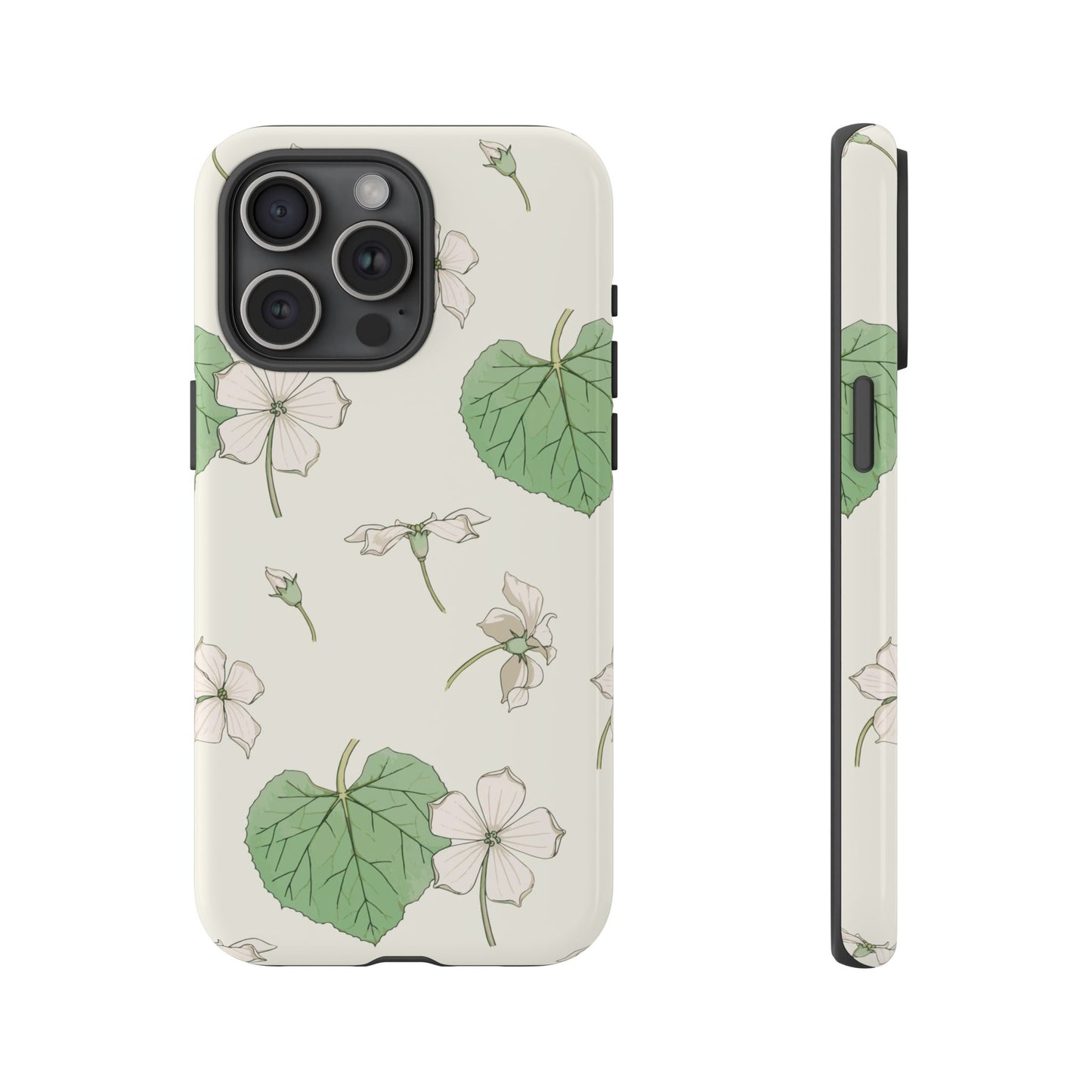 Japanese Vibe White Flower Phone Case