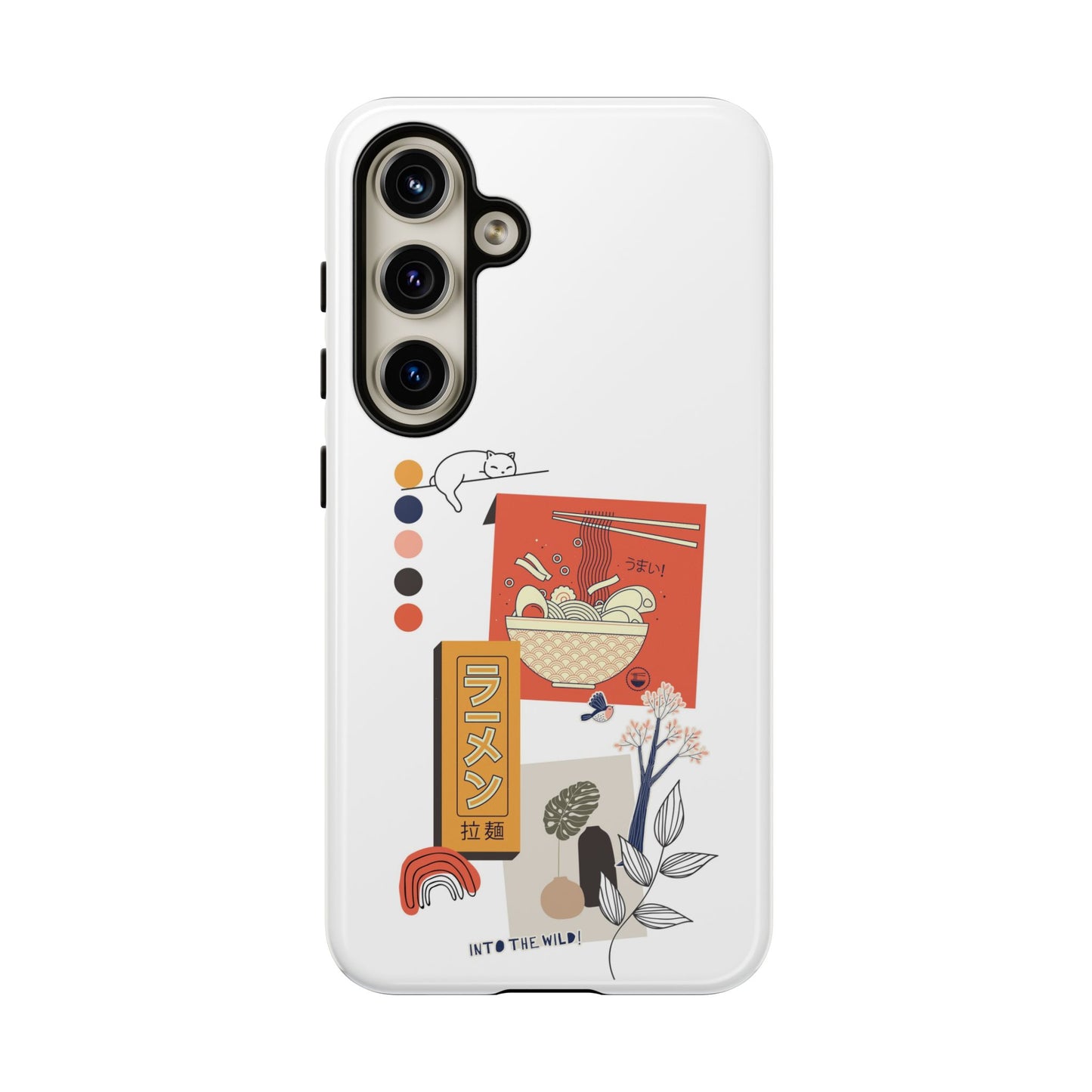 Japanese Art Collage Red Phone Case