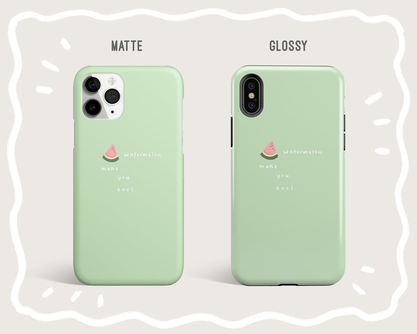 Watermelon Make You Cool Phone Case
