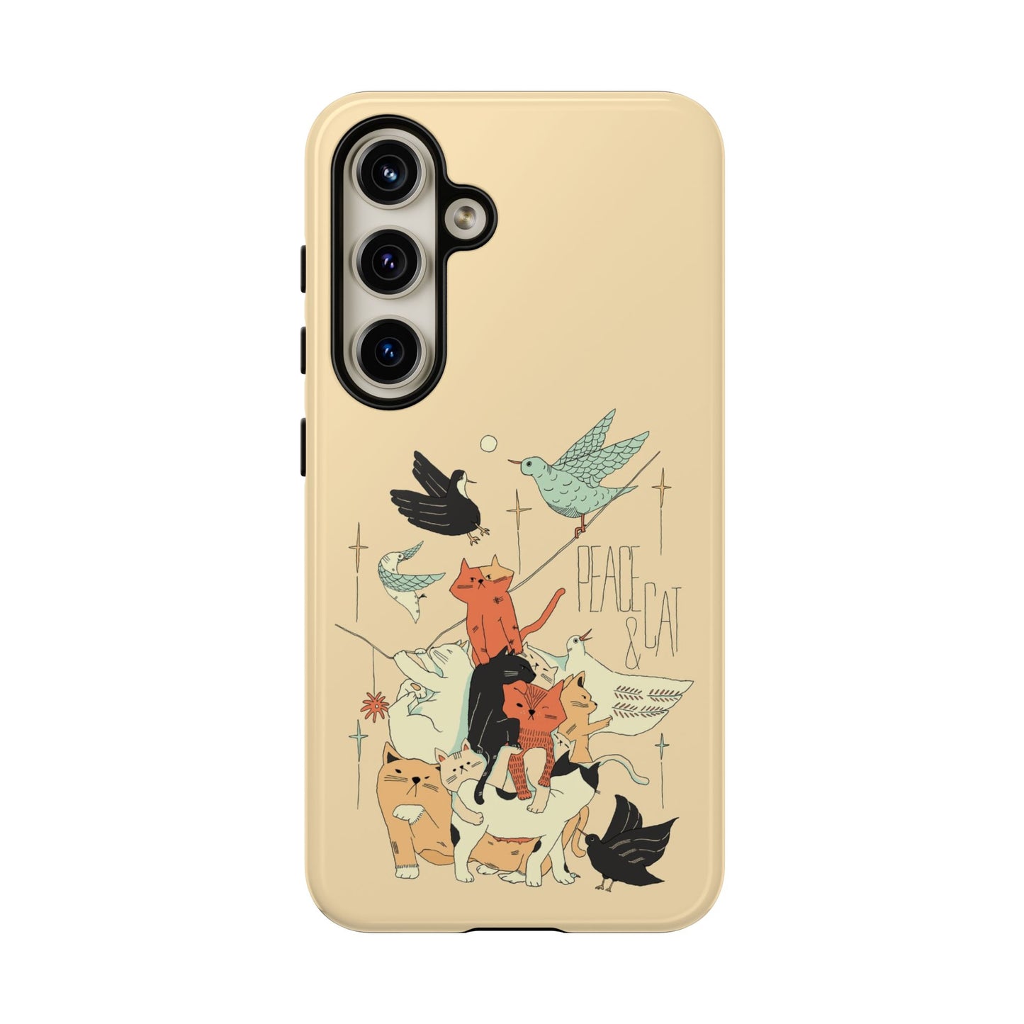 Peace And Cat Phone Case