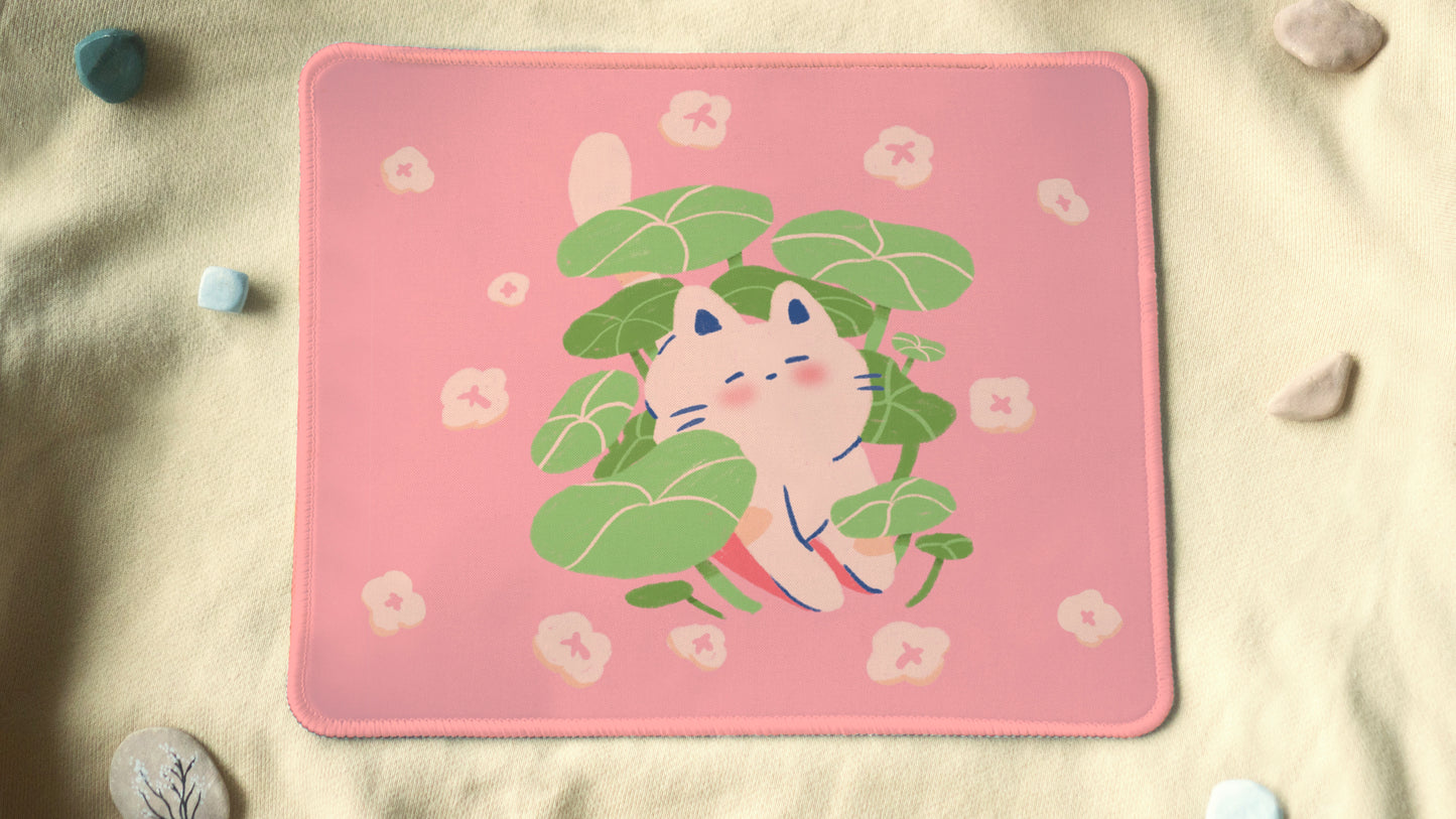 Secret Garden Cat Desk Pad