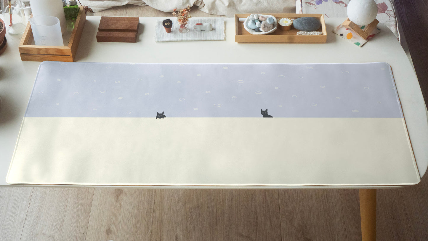 Black Cat Desk Pad