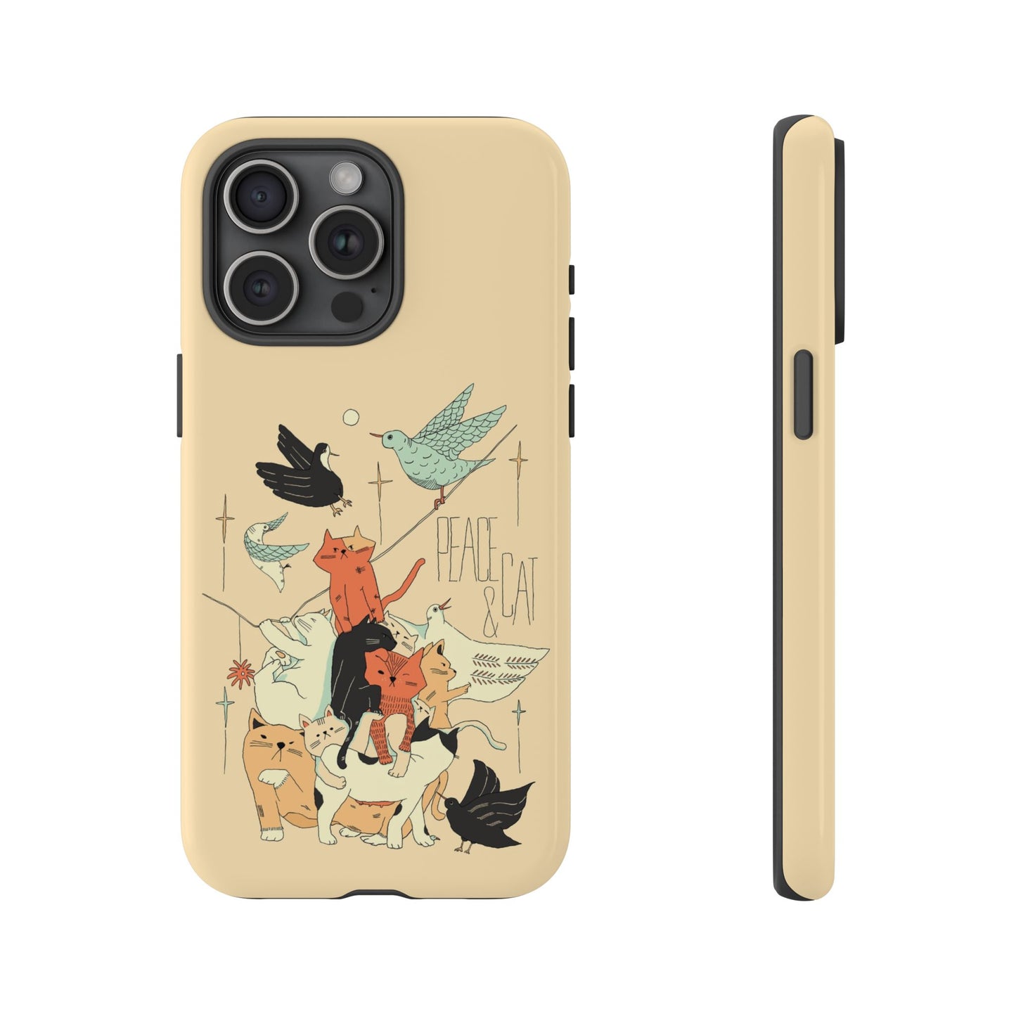 Peace And Cat Phone Case