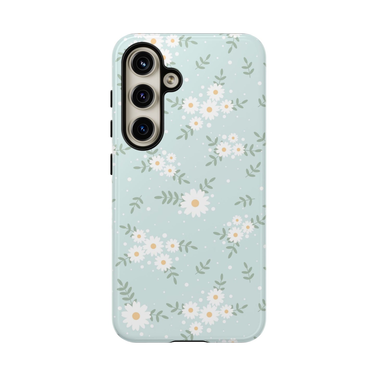 Pastel Blue Flowers Phone Case