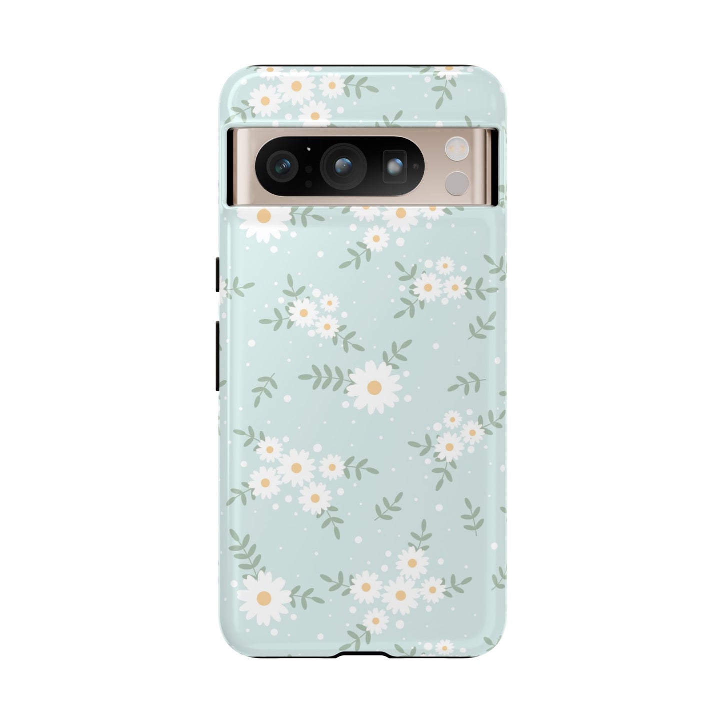 Pastel Blue Flowers Phone Case