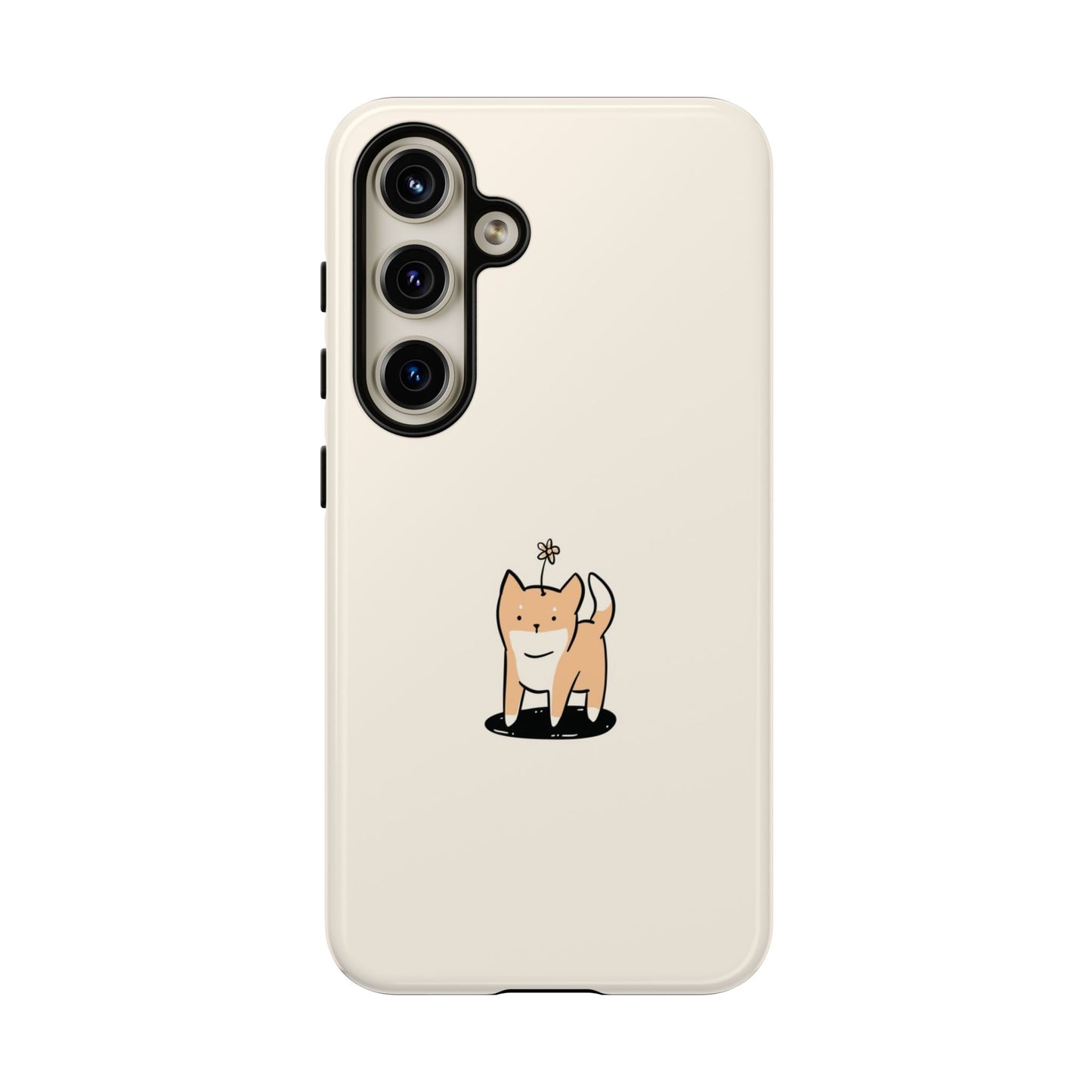 Dog With Flower Phone Case