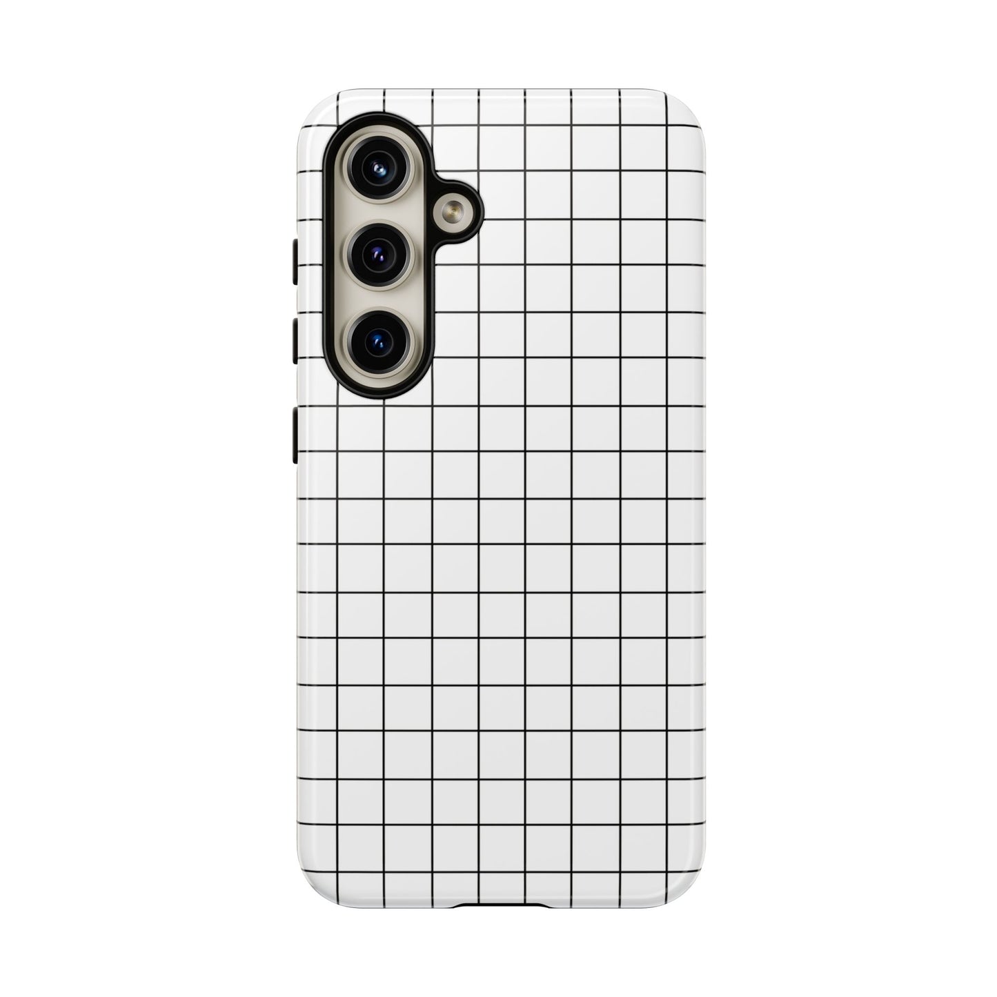 Black Grid Line Phone Case