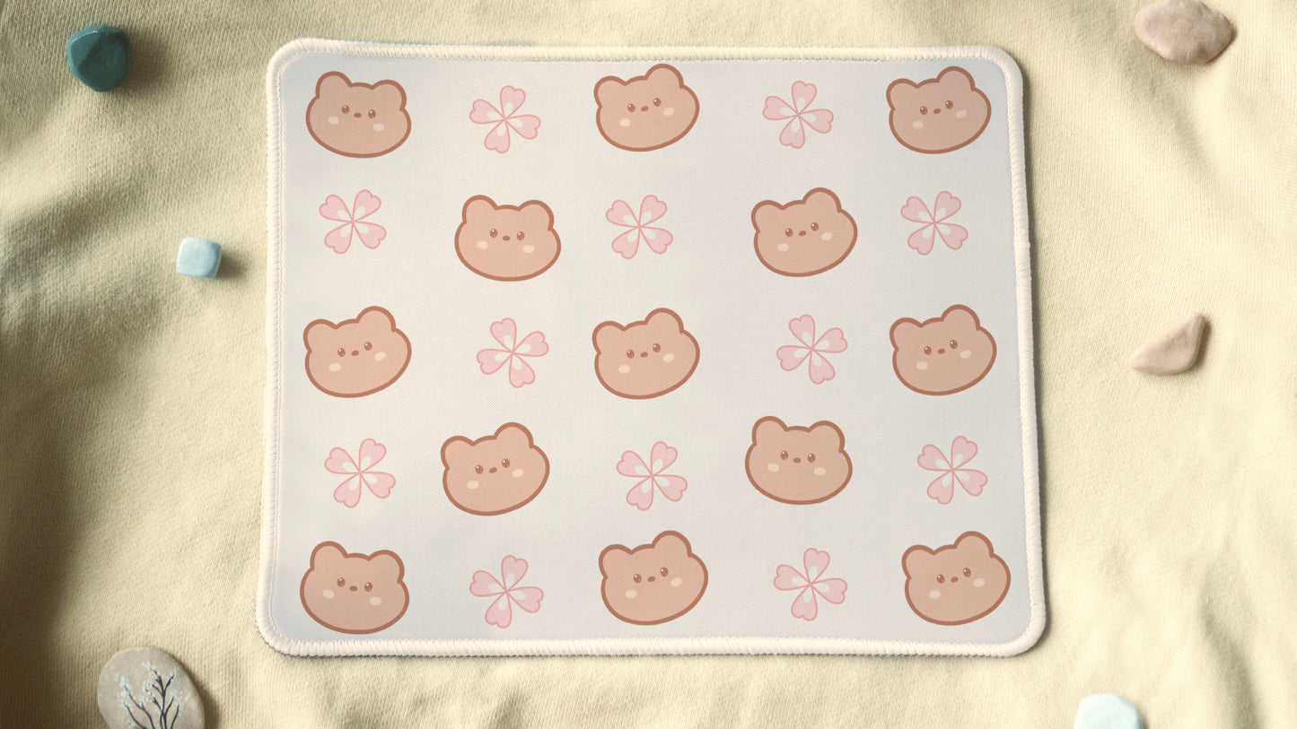Sakura Bear Pattern Desk Pad