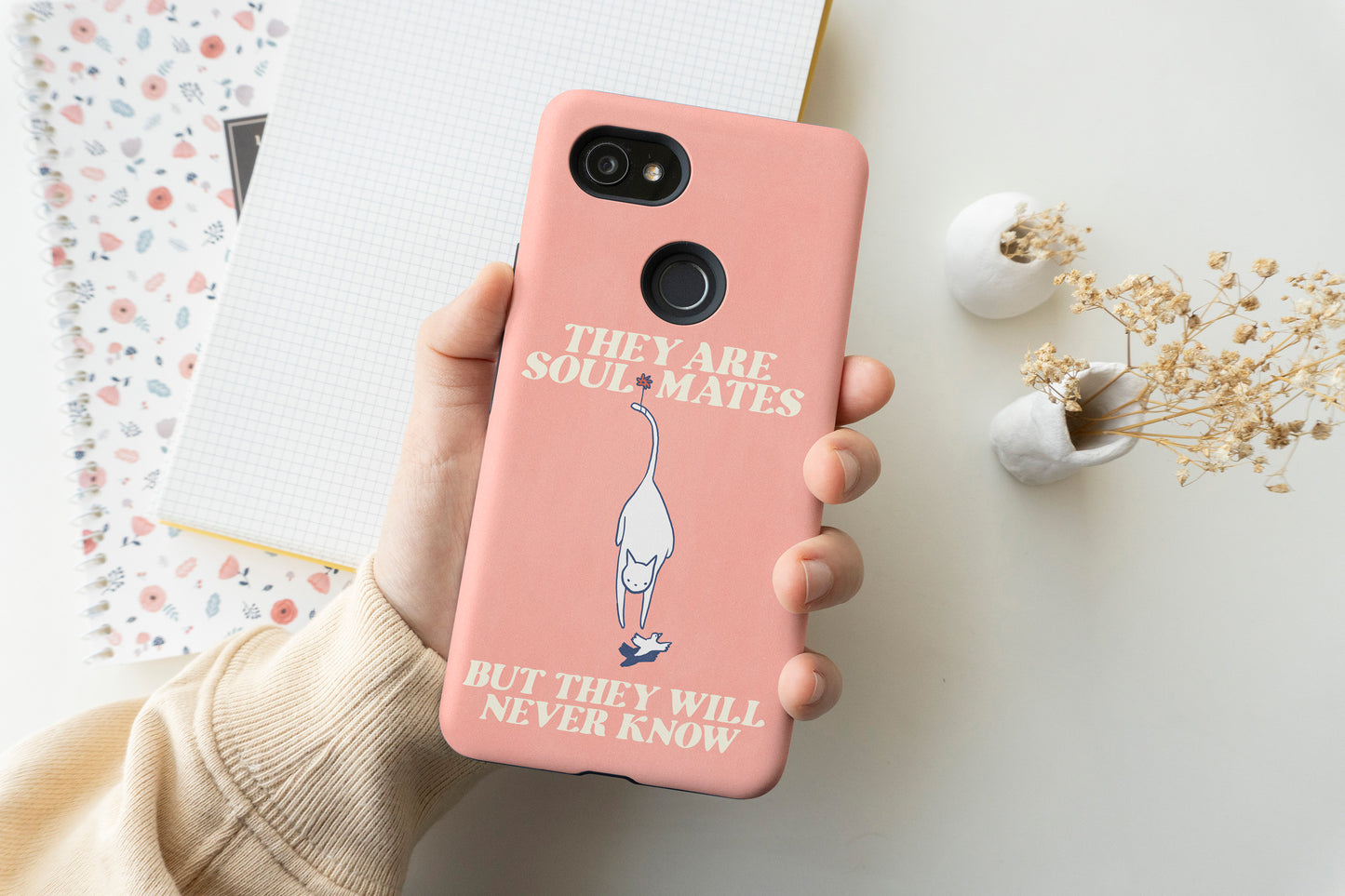 Soul Mate With Text Phone Case