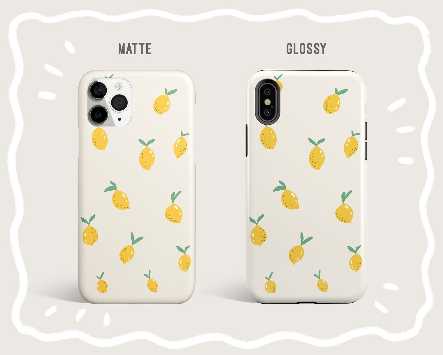 Lemon Pattern Phone Case