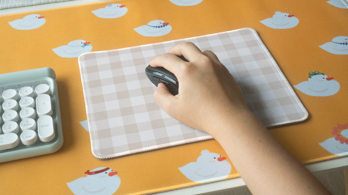 Brown Stripe Desk Pad