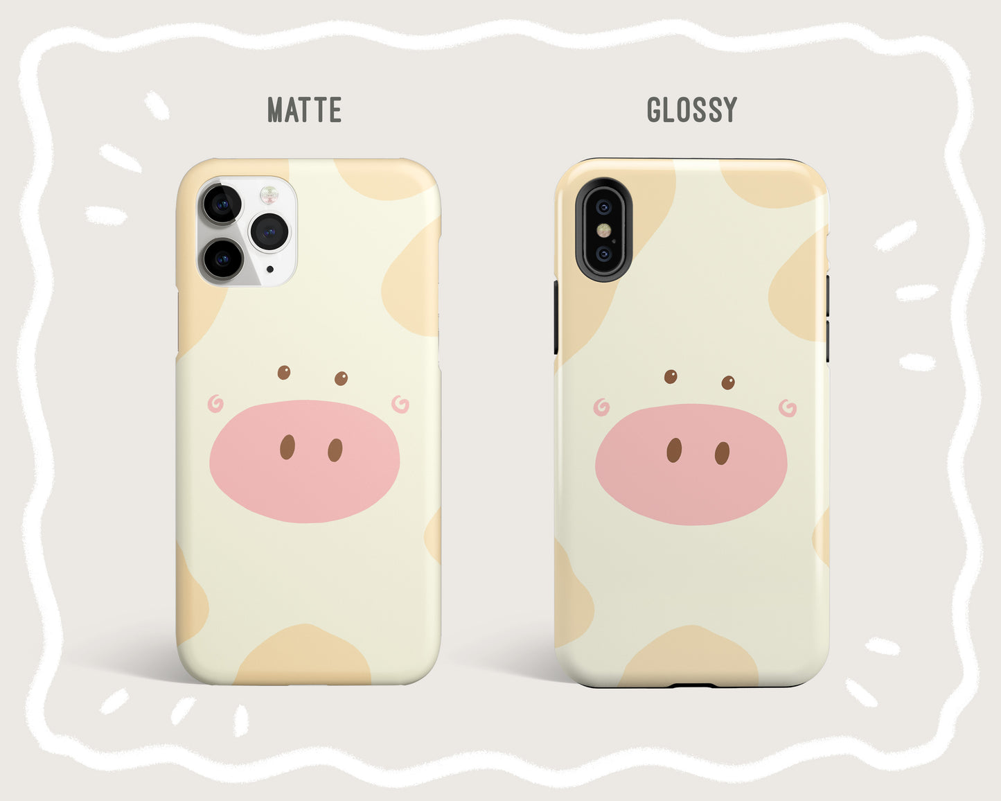 Cute Cow Face Phone Case