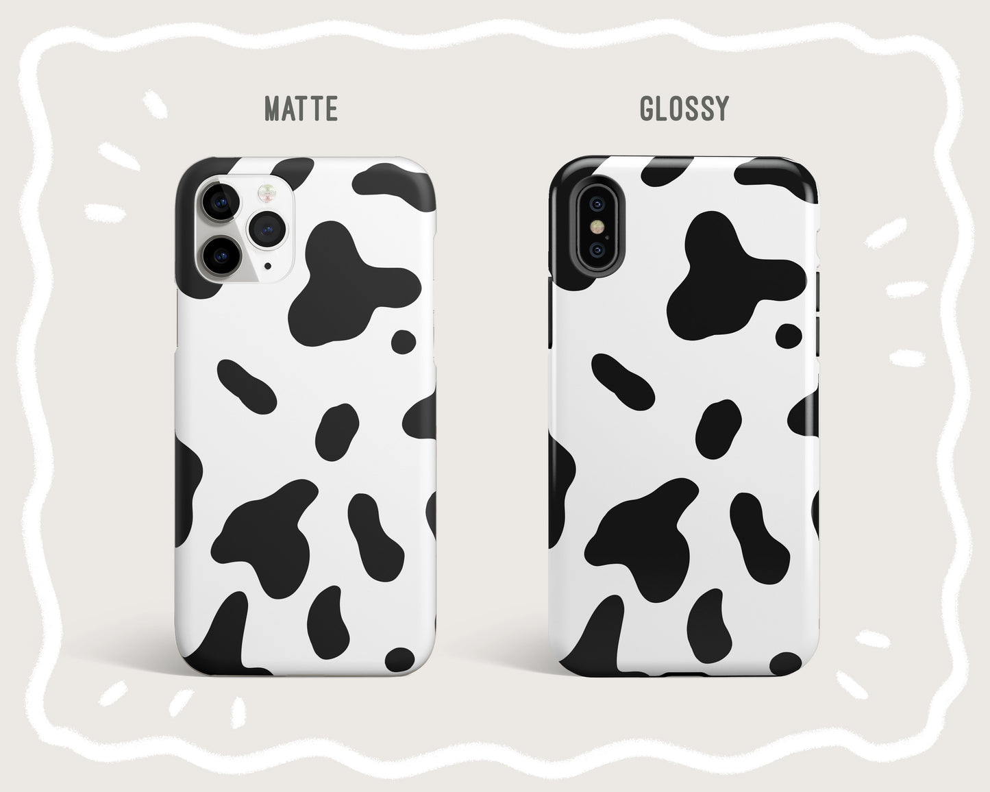 Black Milk Pattern Phone Case