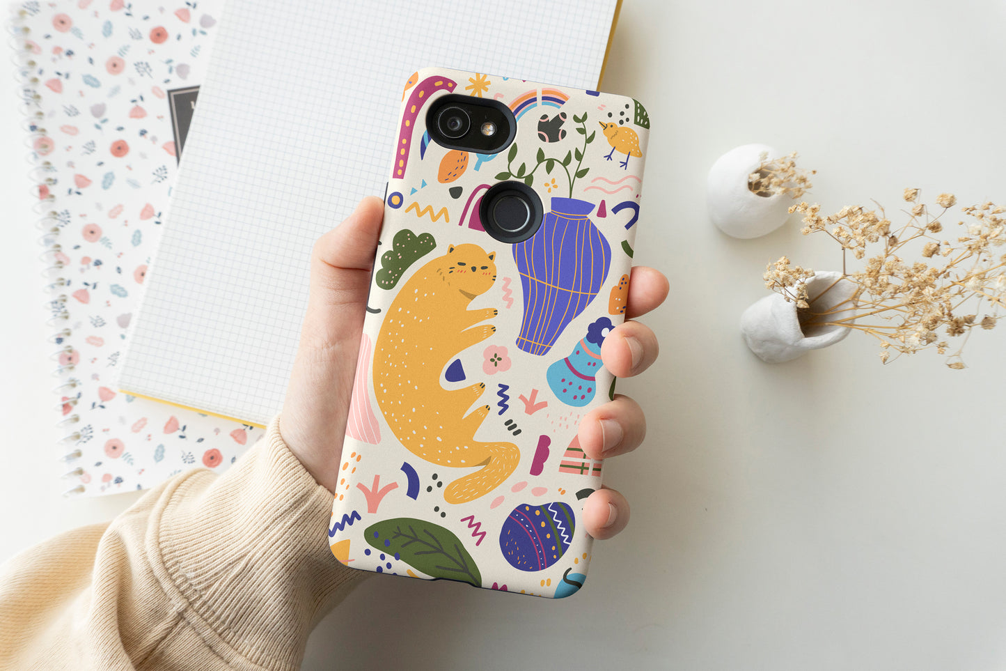 Dreamy Cat And Her Wonderland Phone Case