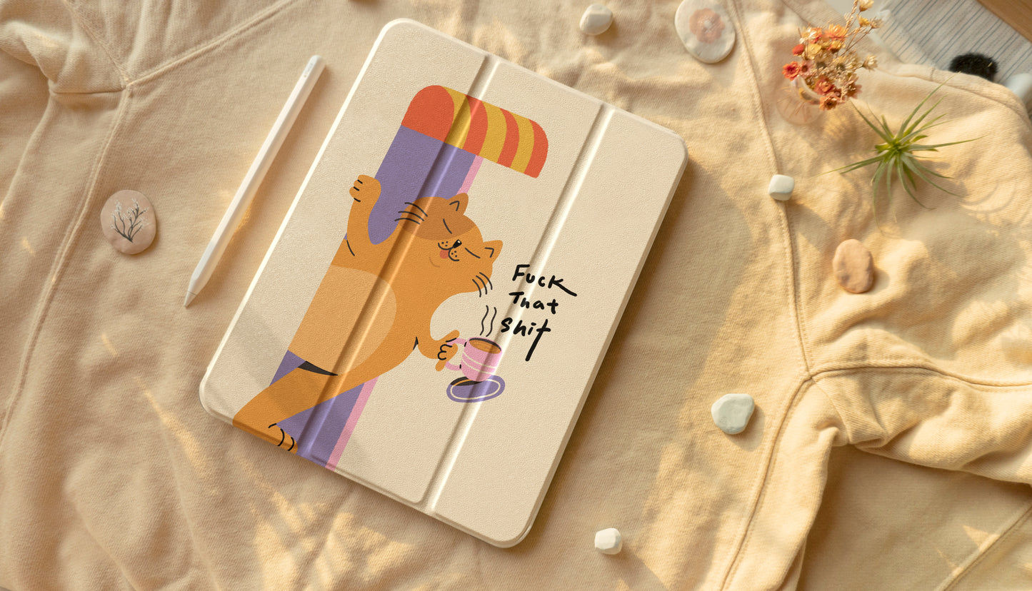 Fuck That Shit Cat iPad Case