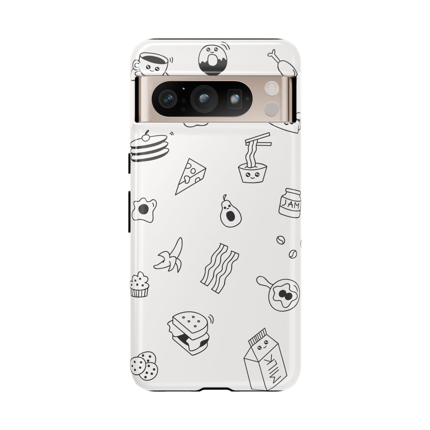 Cute Food Doodles Art Phone Case