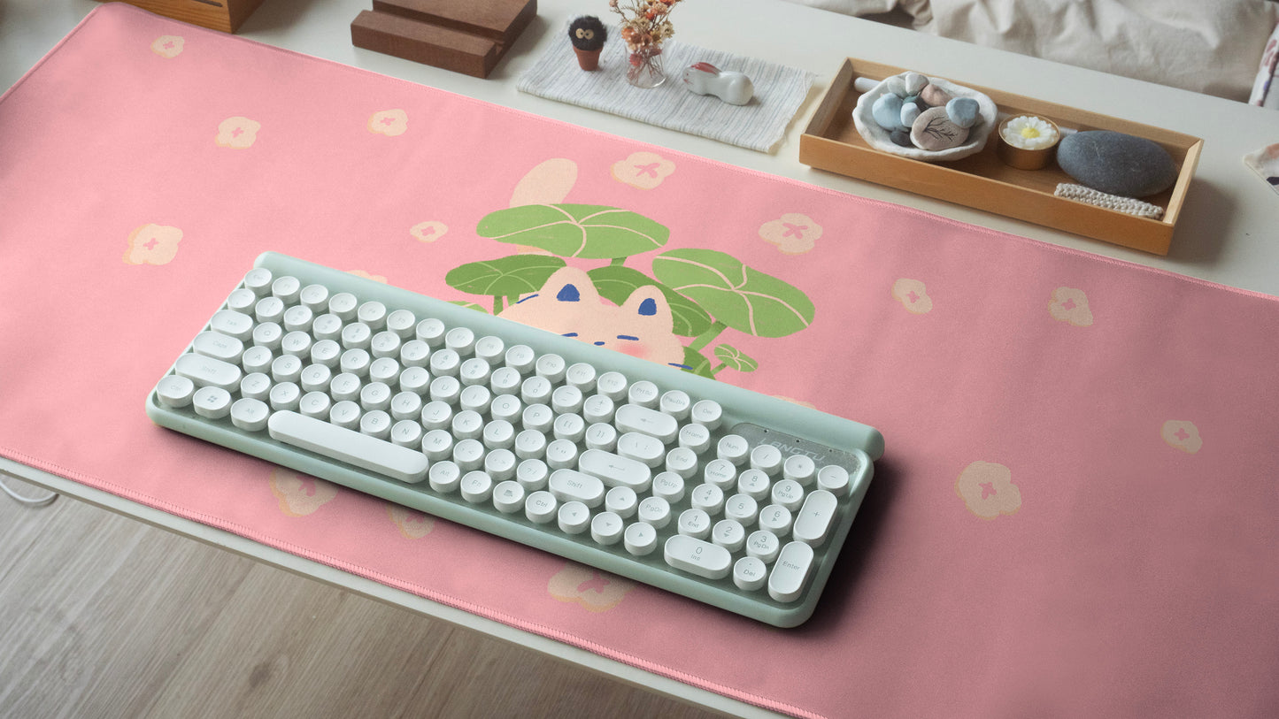 Secret Garden Cat Desk Pad