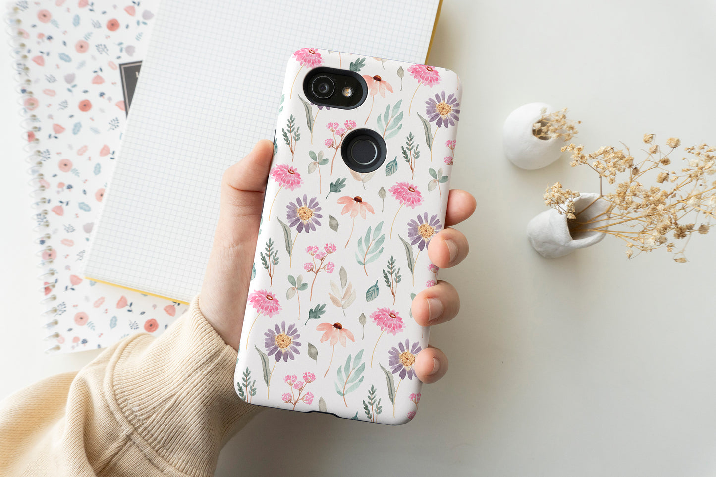 Vintage Flower Pattern Phone Case