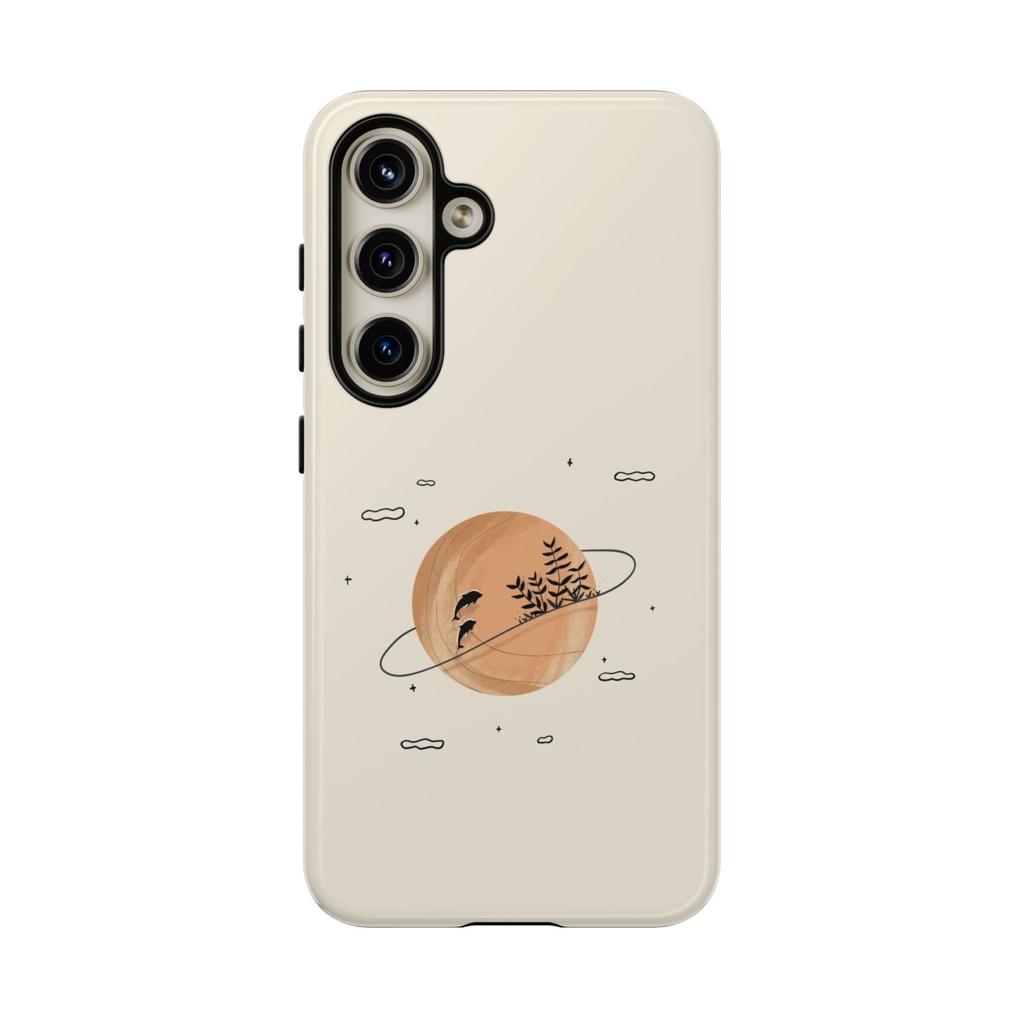 Dolphin Saturn Phone Case