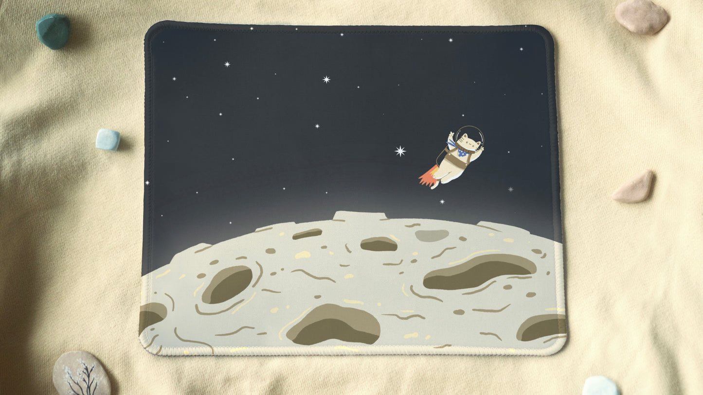 Cat Astronaut Desk Pad