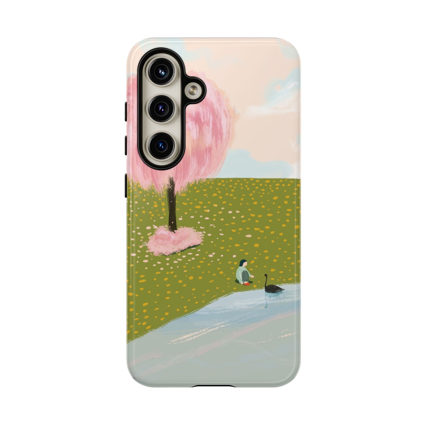 Feeding The Swan Phone Case