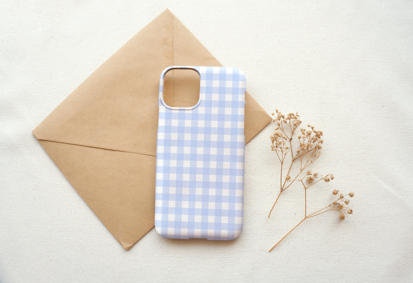 Blue Checkered Box Phone Case