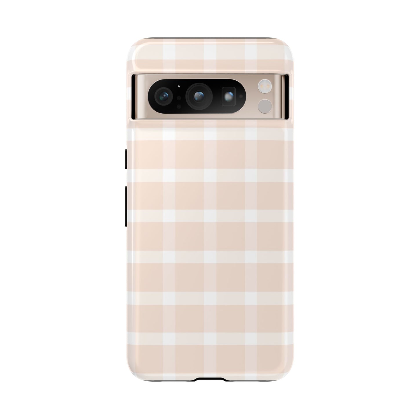 Beige Checkered Box Phone Case