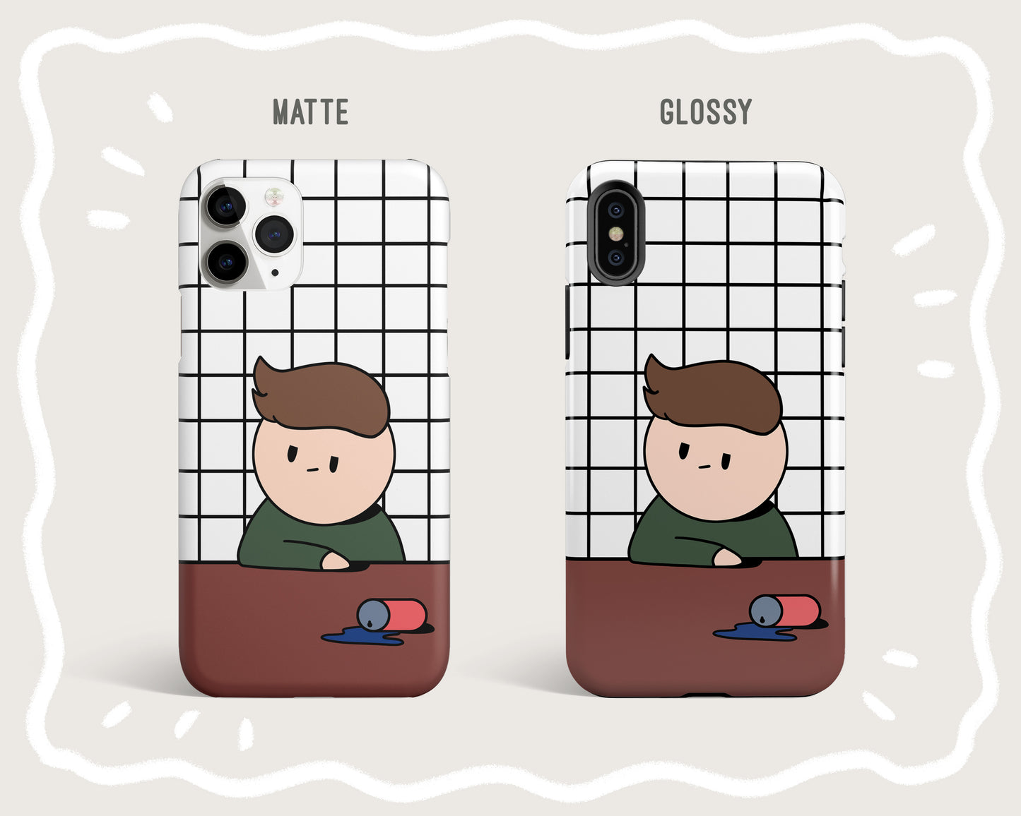 Couple Frustrated Boy Phone Case