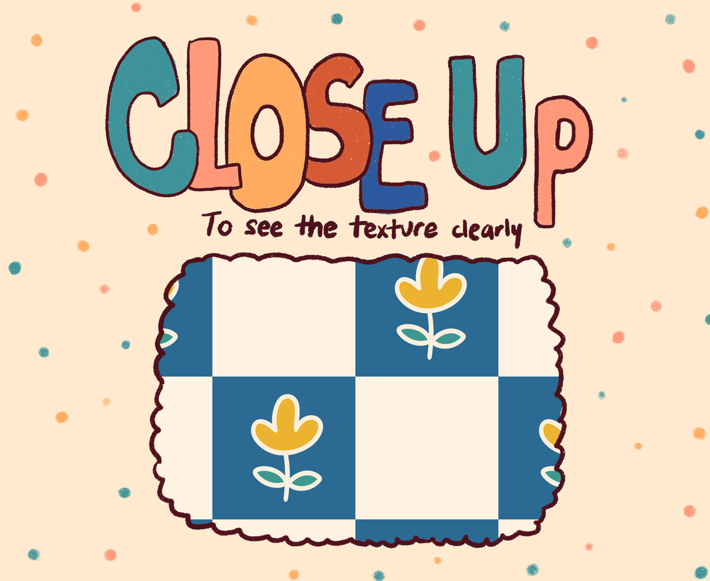 Retro Blue Checkered Phone Case