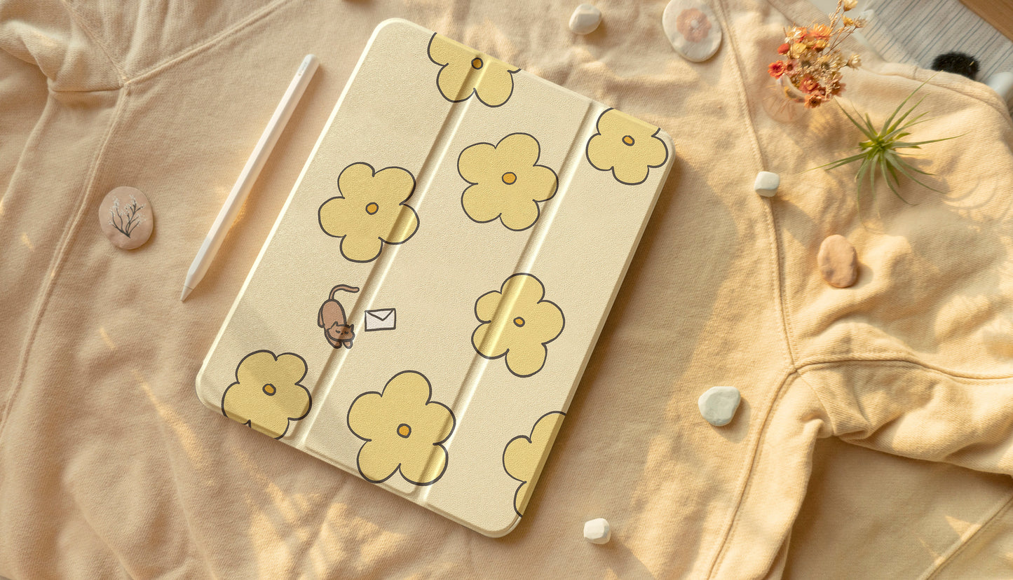 Cat's Secret Letter iPad Case