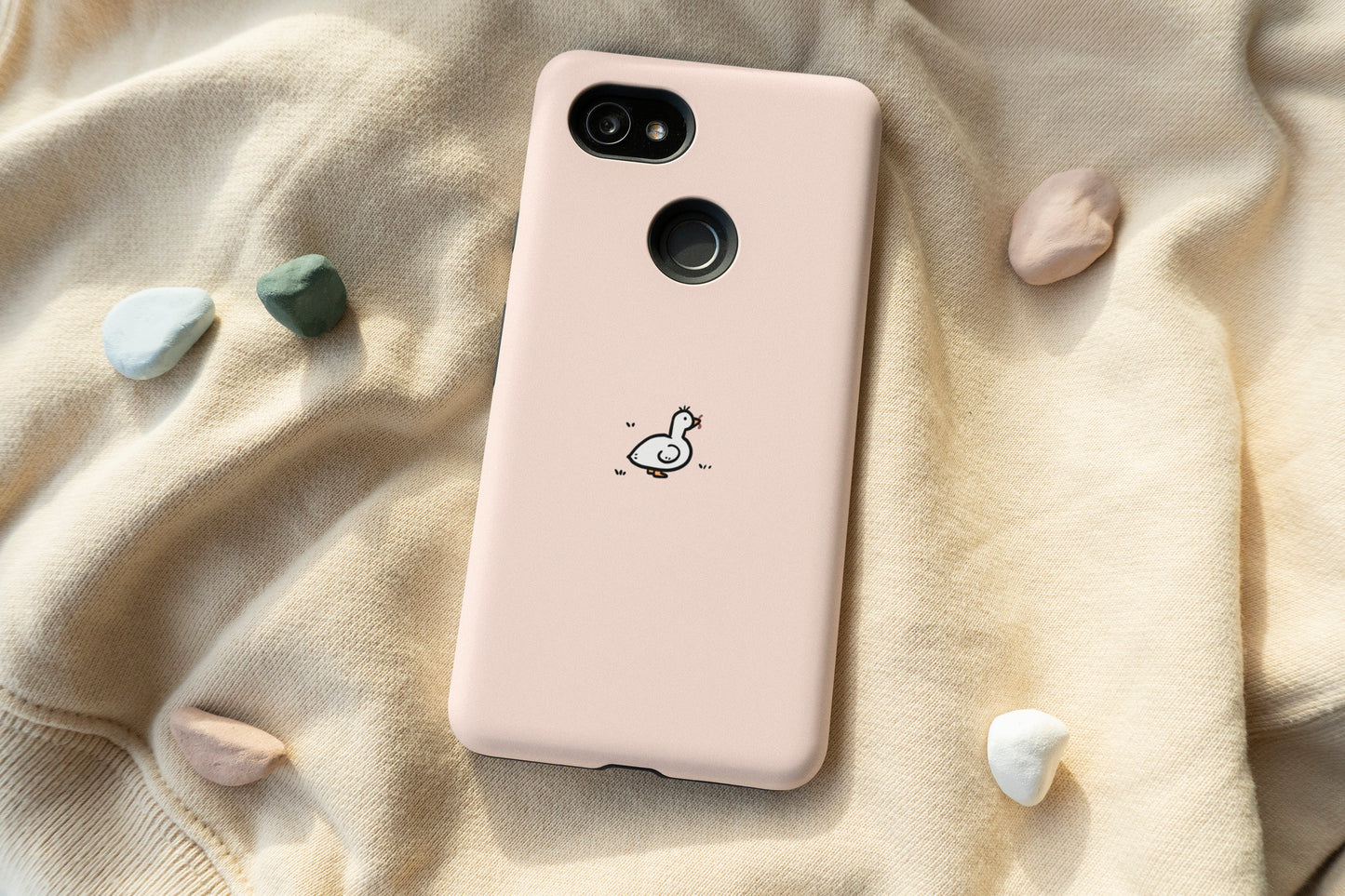 Little Duck Eating Worm Phone Case