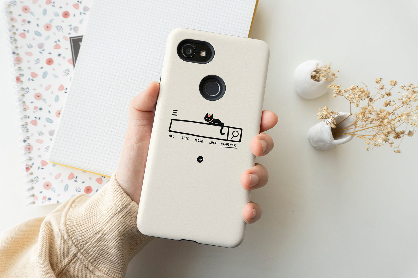 Happiness Search Phone Case