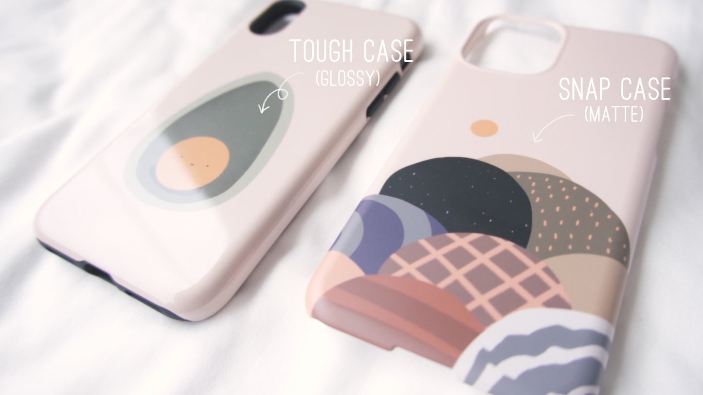 Pastel Blue Flowers Phone Case