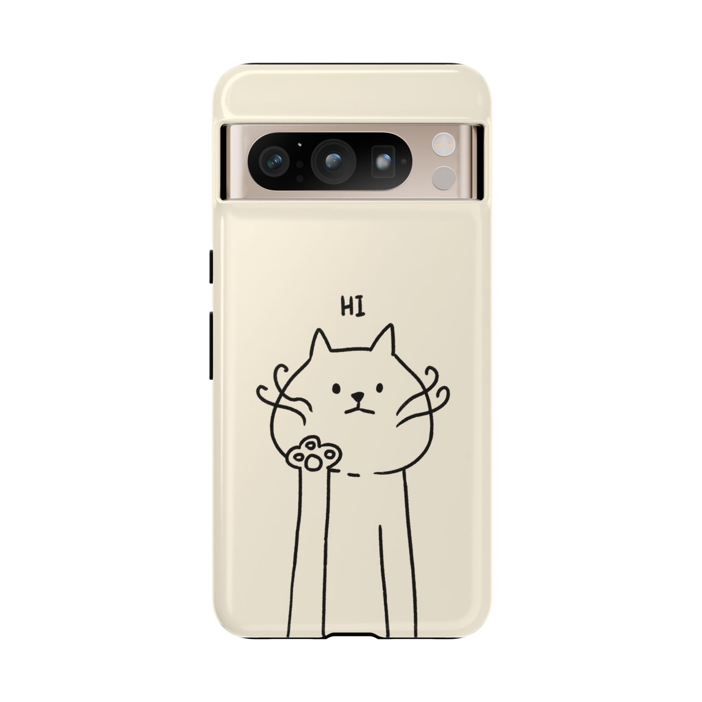 Cat Say Hi Phone Case