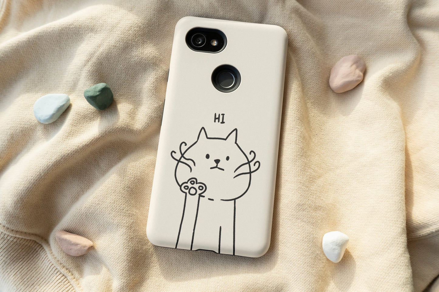 Cat Say Hi Phone Case