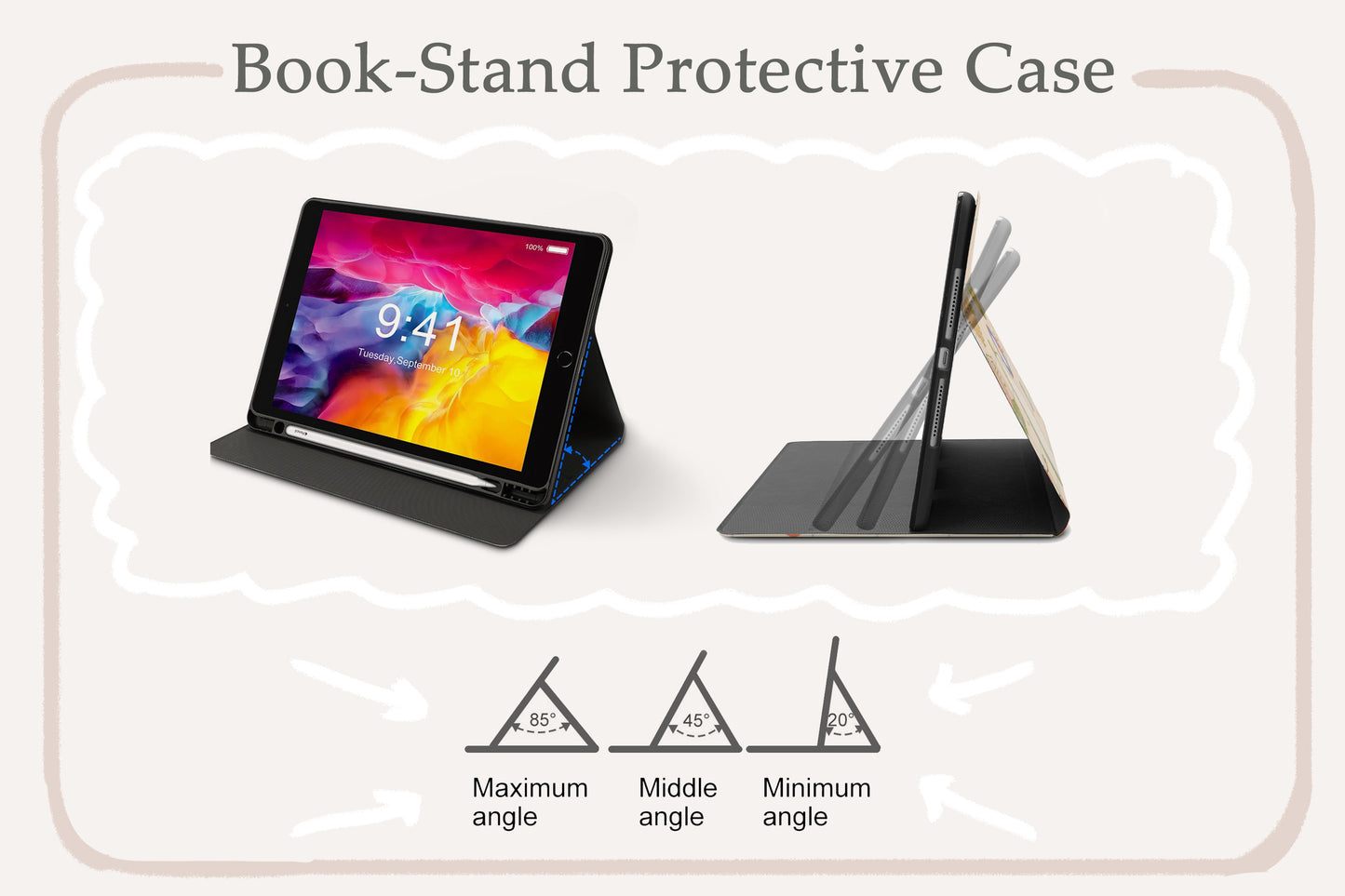 Brown Stripe iPad Case