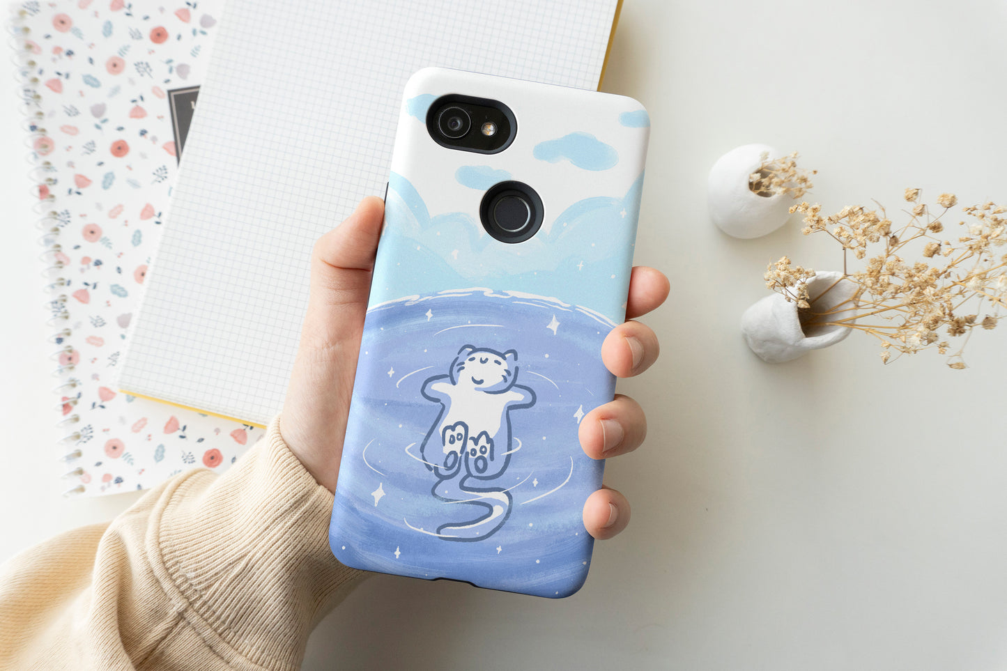 Cat Bathing Moment Phone Case