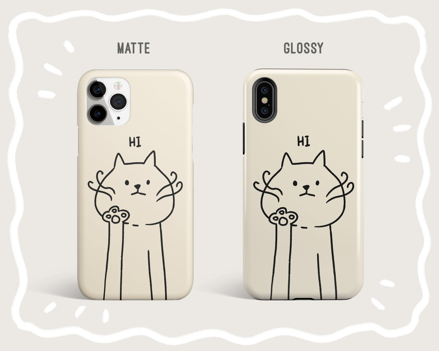 Cat Say Hi Phone Case