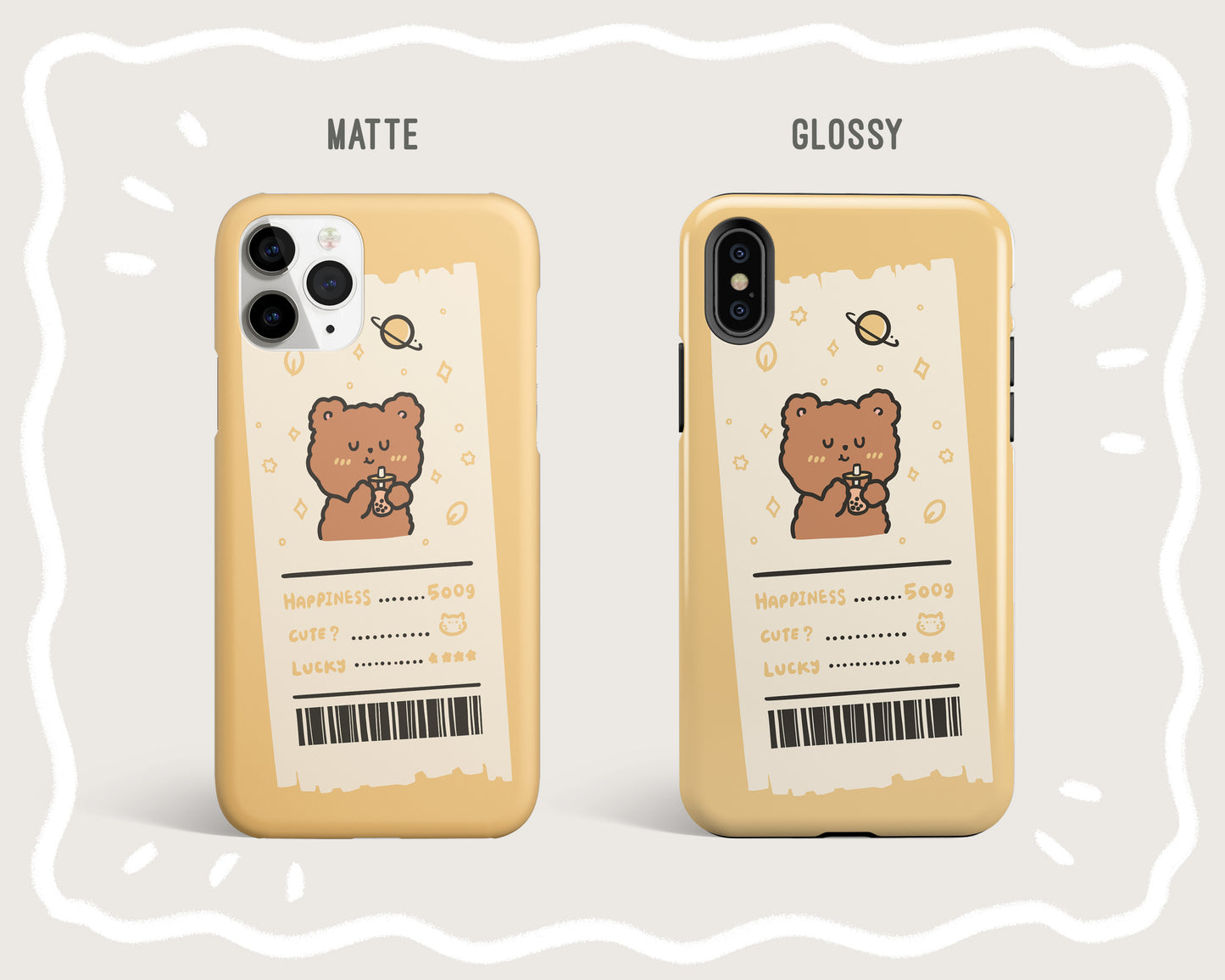 Bear Receipt Phone Case
