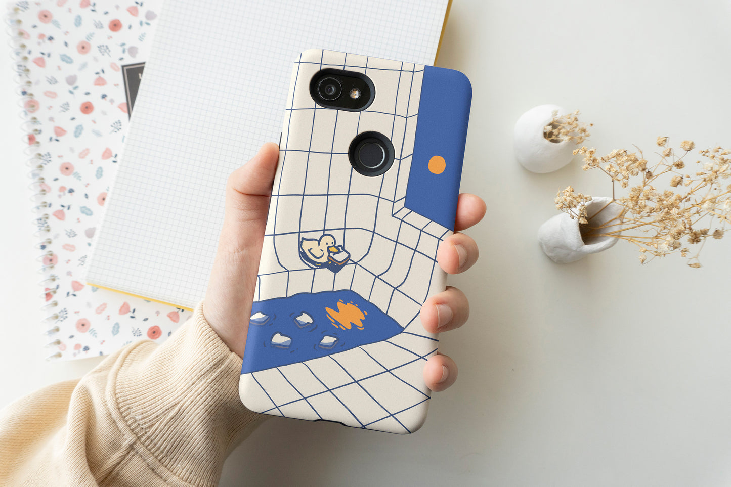 Duck In The Bathroom Phone Case