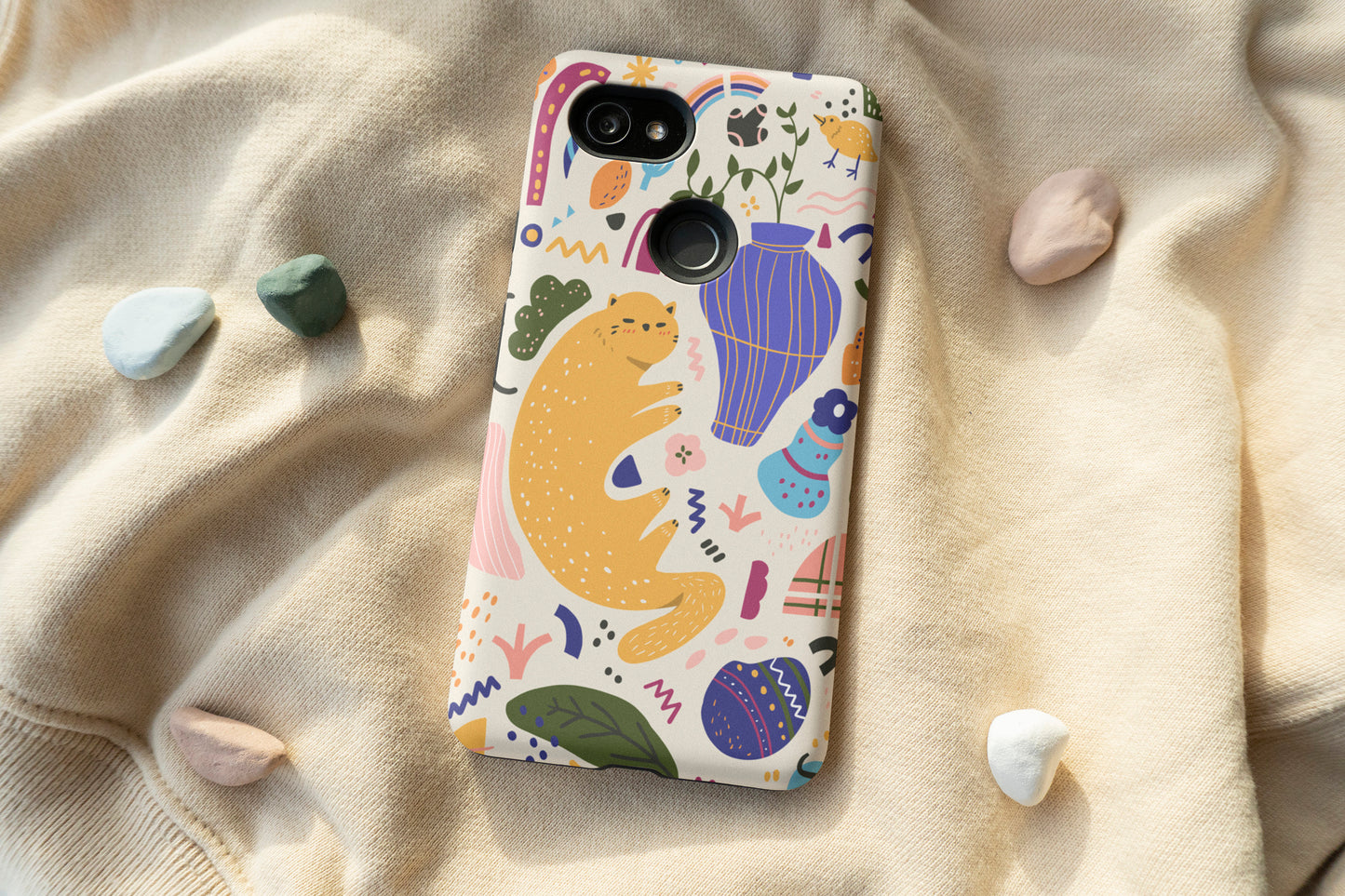 Dreamy Cat And Her Wonderland Phone Case