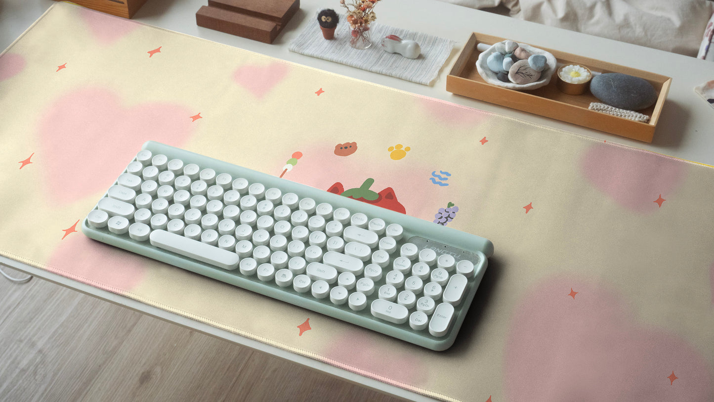 Tomato Bear Desk Pad